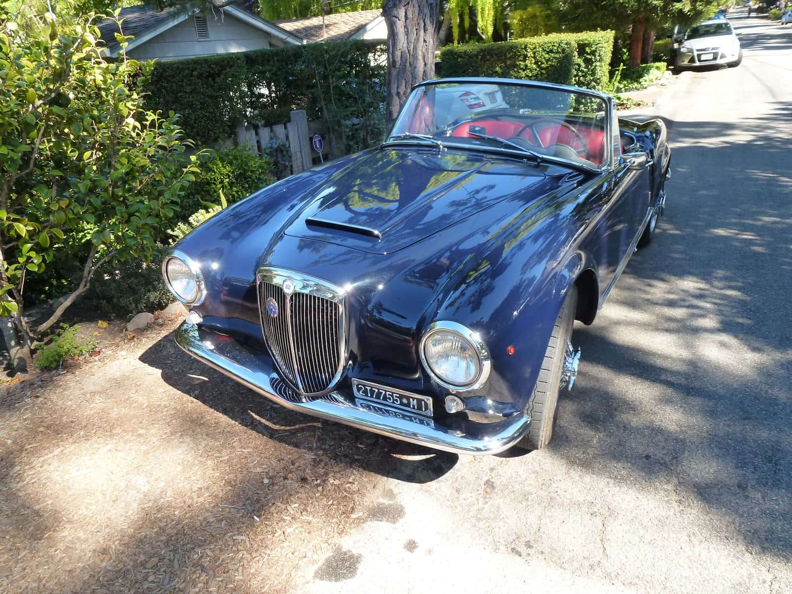 Lancia Aurelia, convertible, dark blue, HD Desktop Wallpaper