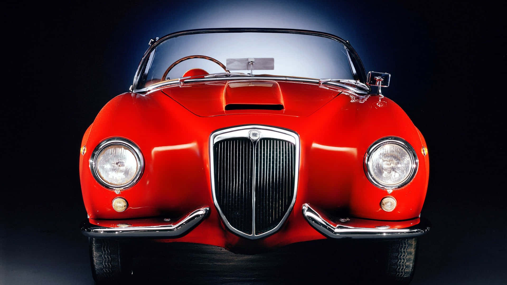 Lancia, classic red, glossy red, Full HD Desktop Wallpaper