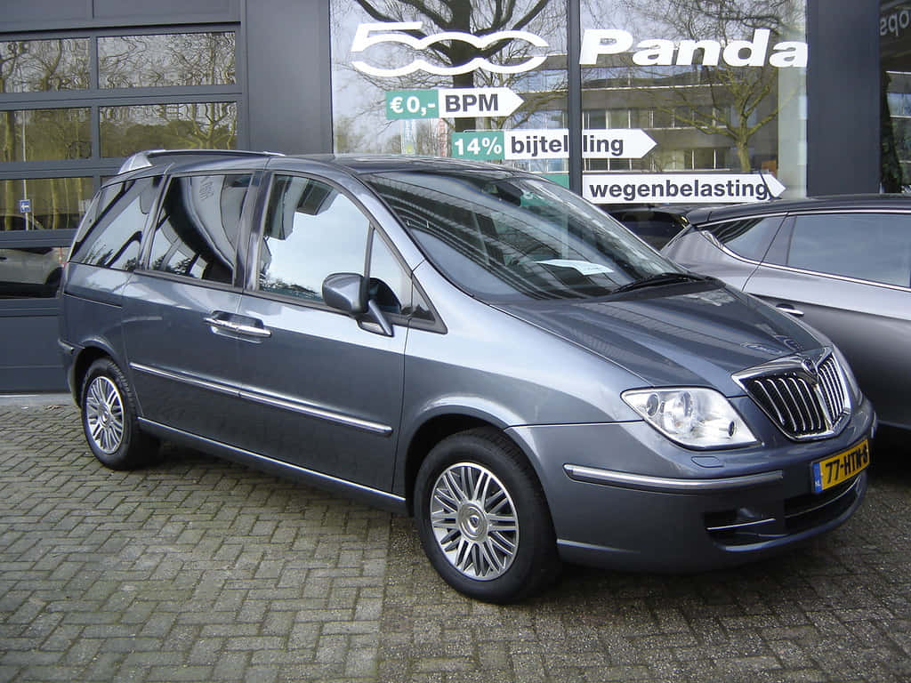 Lancia Phedra, gray, minivan, SD Desktop Wallpaper