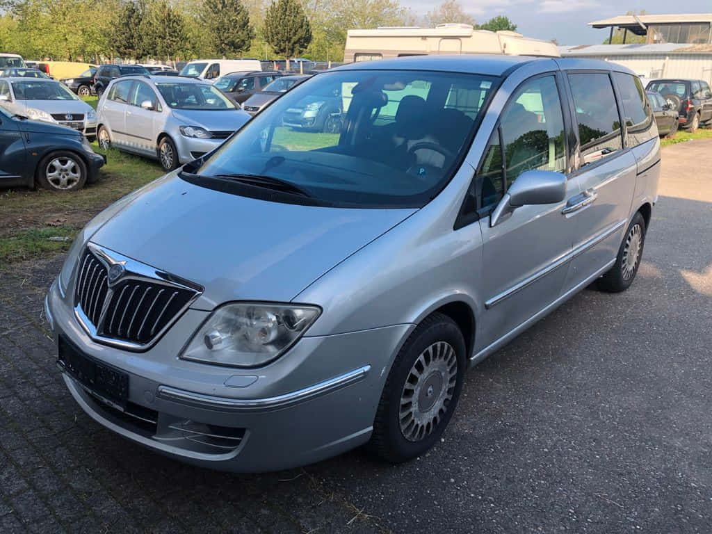 Lancia Phedra, silver, minivan, SD Desktop Wallpaper