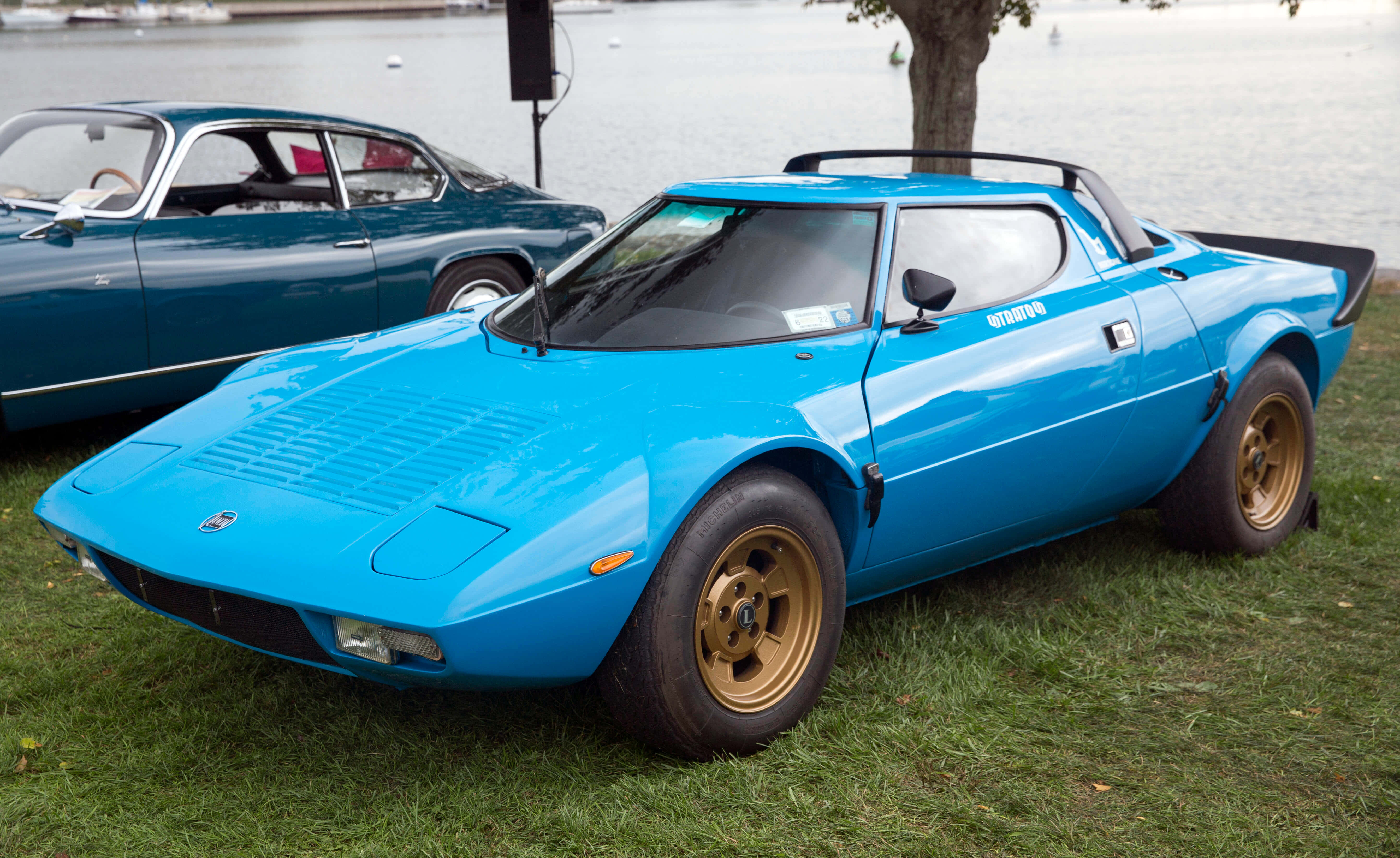 Lancia Stratos, blue, vintage sports car, 5K Desktop Wallpaper
