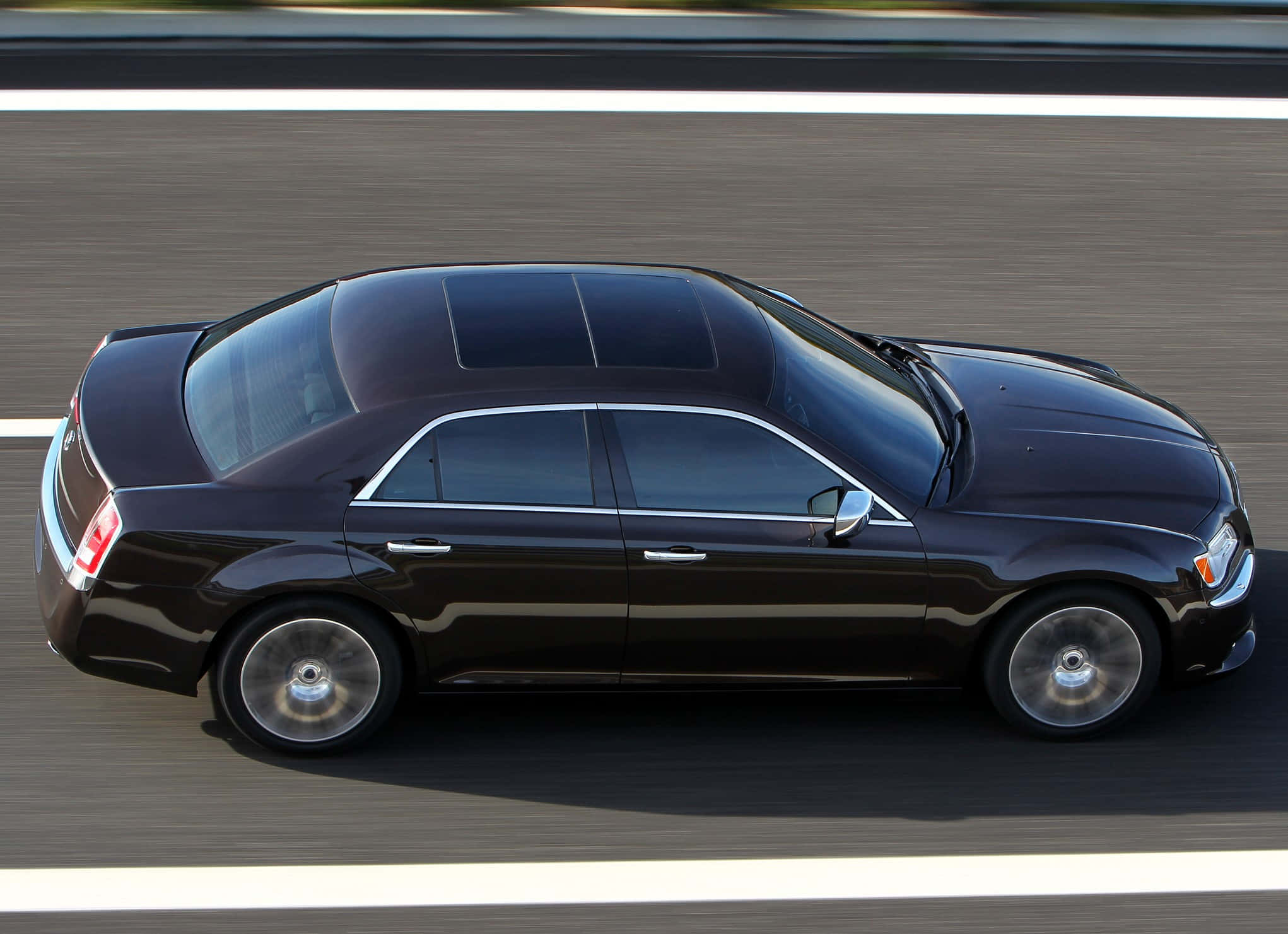 Lancia Thema, dark brown, luxury sedan, Full HD Desktop Wallpaper