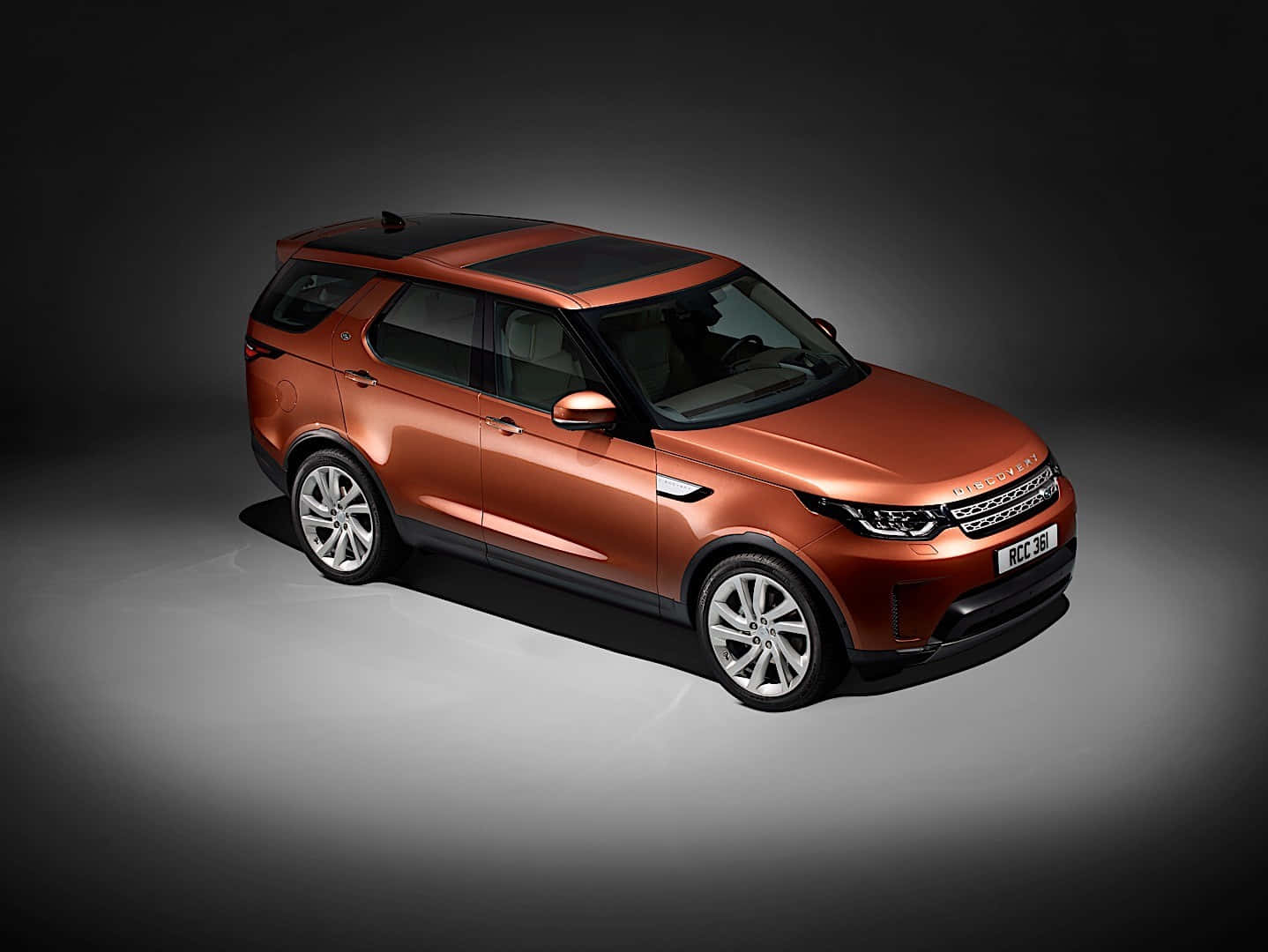 Land Rover Discovery, copper, studio, HD Desktop Wallpaper