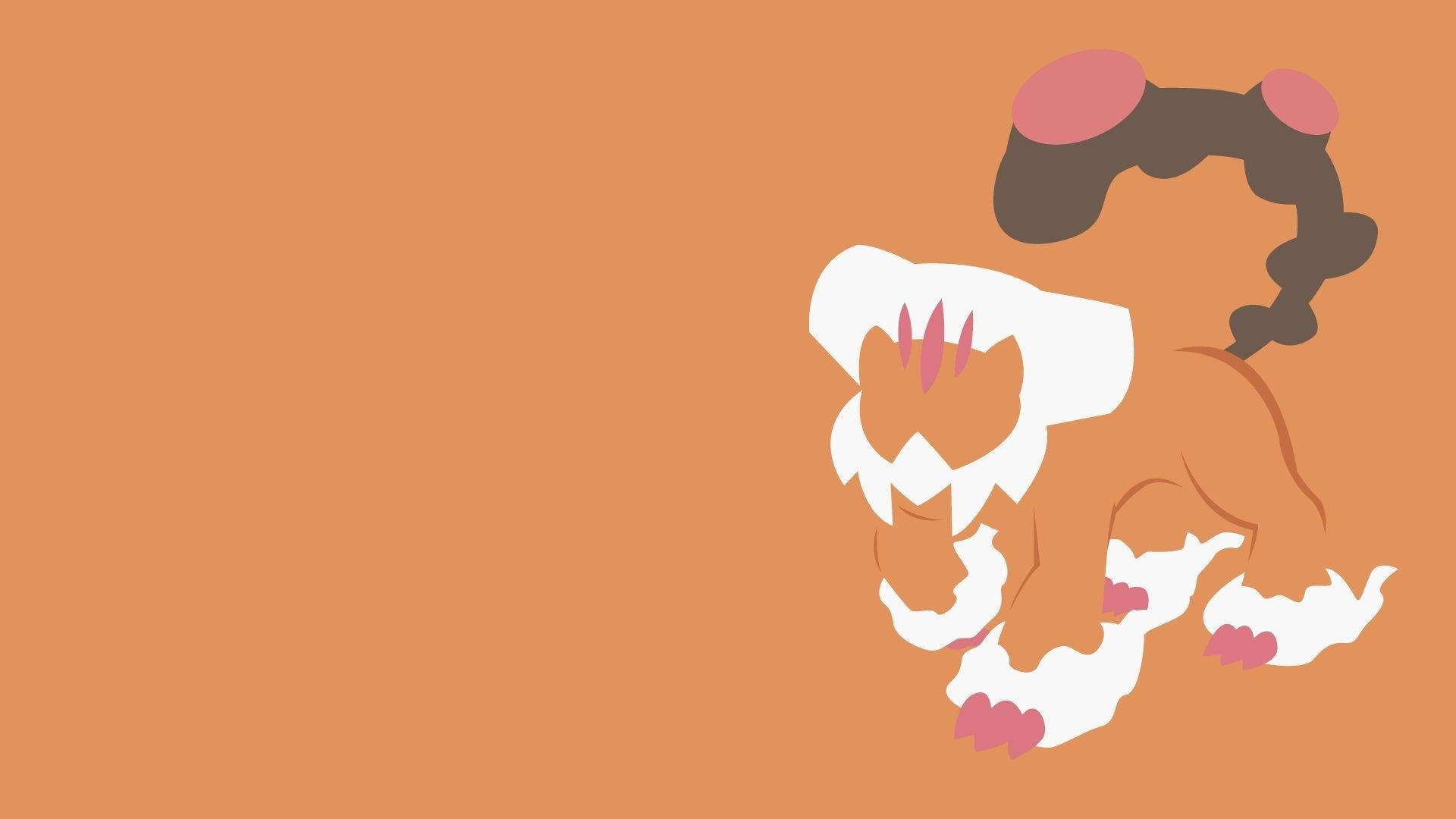 Landorus, orange, white mane, Full HD Desktop Wallpaper
