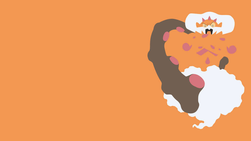 Landorus, orange, brown, SD Desktop Wallpaper