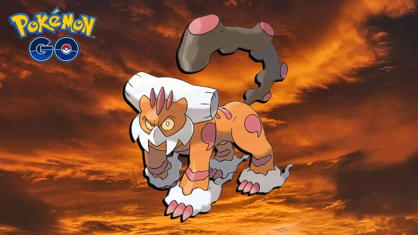 Landorus, Sunset, fierce orange and white Pokémon, HD Desktop Wallpaper