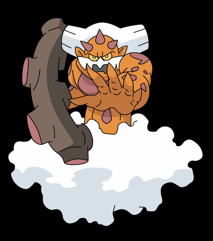 Landorus, orange, horns, SD Phone Wallpaper