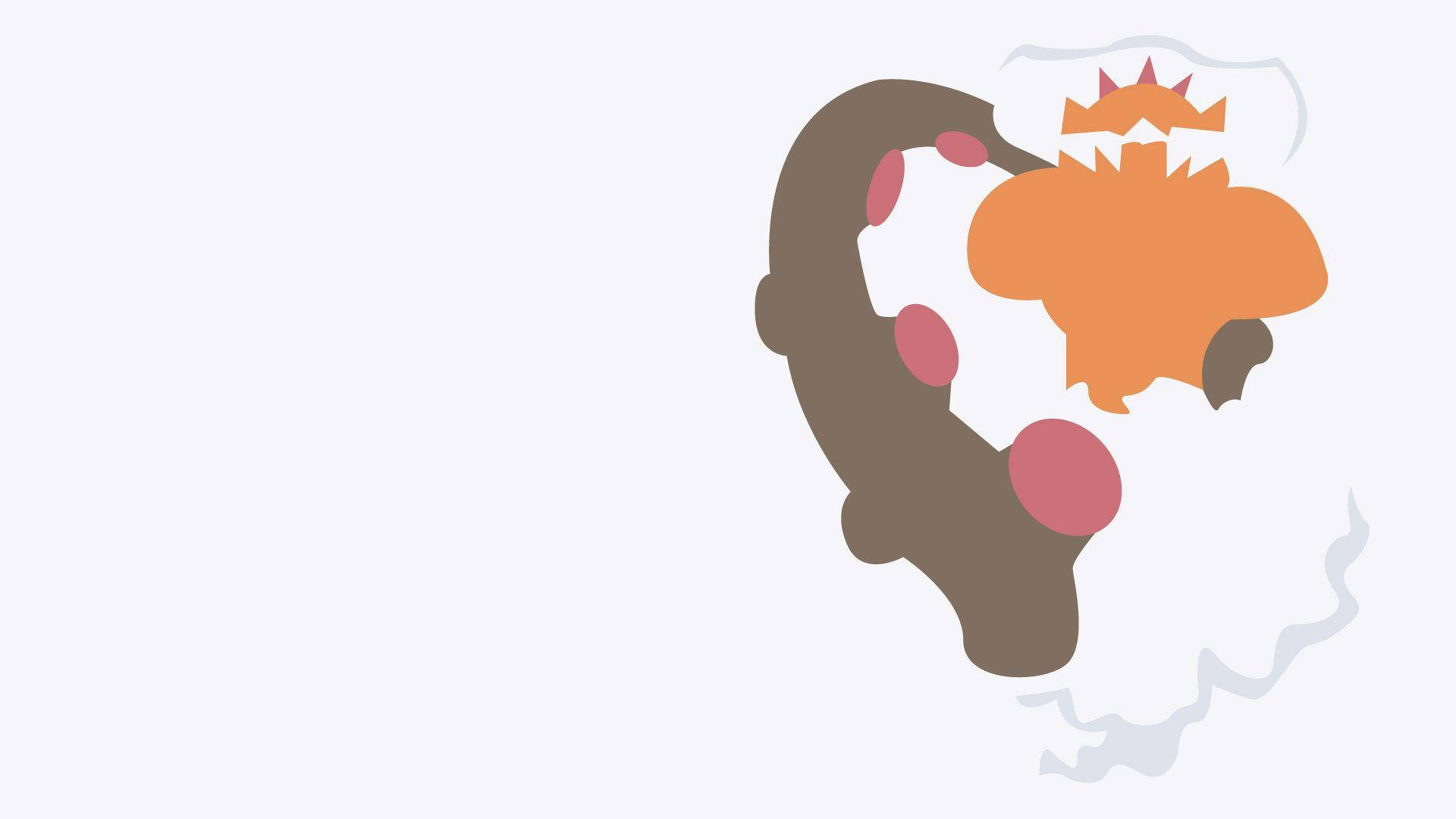 Landorus, brown body, pink spots, Full HD Desktop Wallpaper