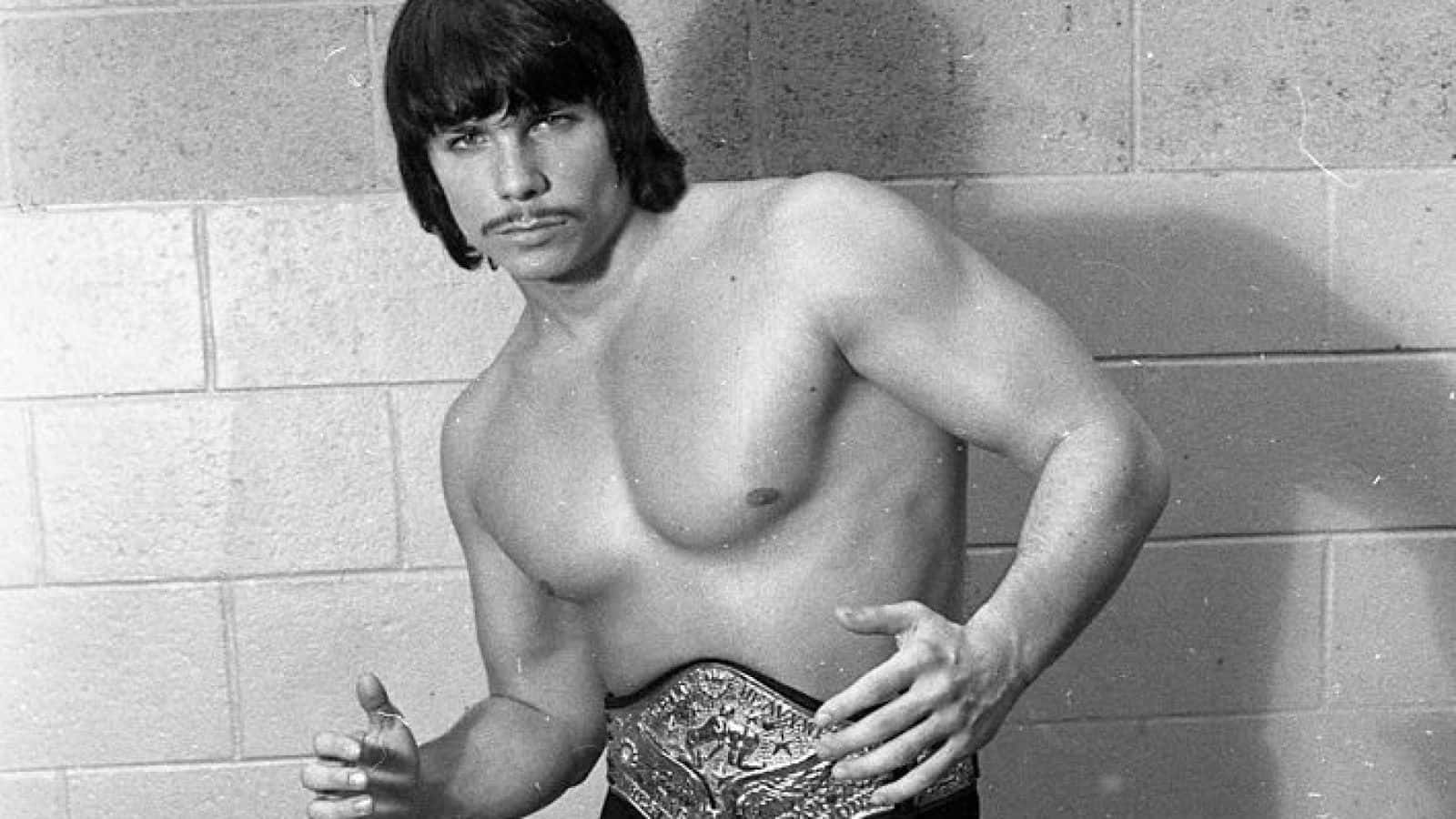 Lanny Poffo, championship belt, cinder block wall, HD Desktop Wallpaper