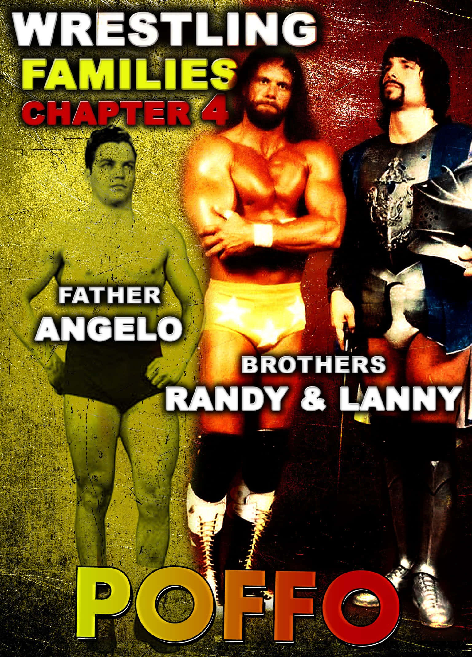 Lanny Poffo, wrestling families, vintage poster background, Full HD Phone Wallpaper