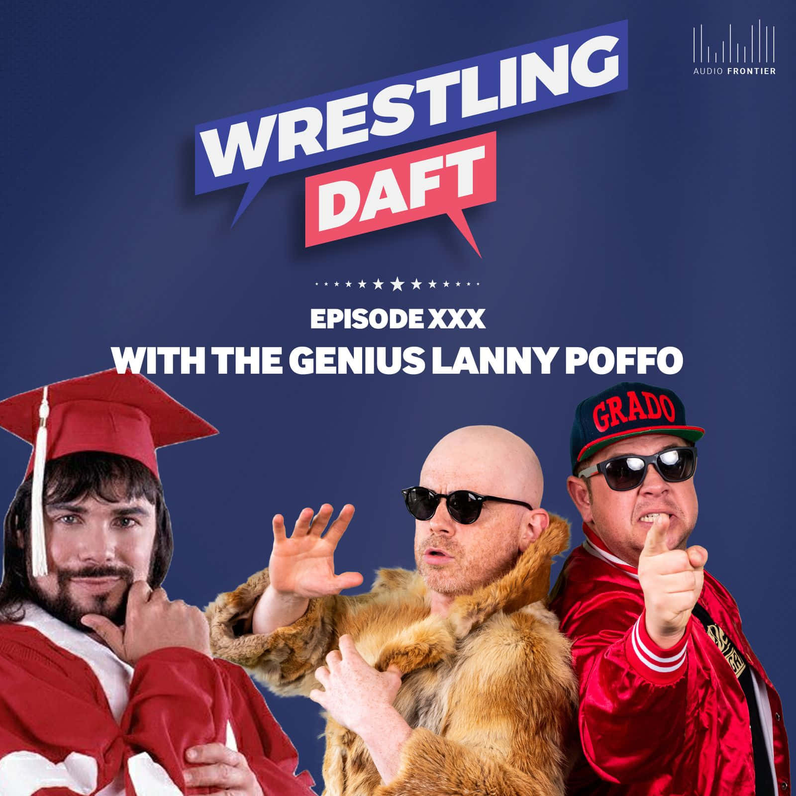 Lanny Poffo, red graduation cap, fur coat, HD Desktop Wallpaper