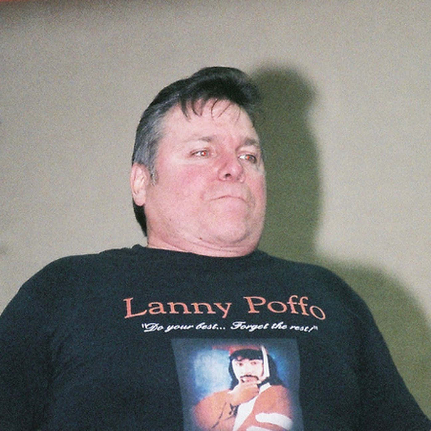 Lanny Poffo, black t-shirt, do your best forget the rest, HD Desktop Wallpaper
