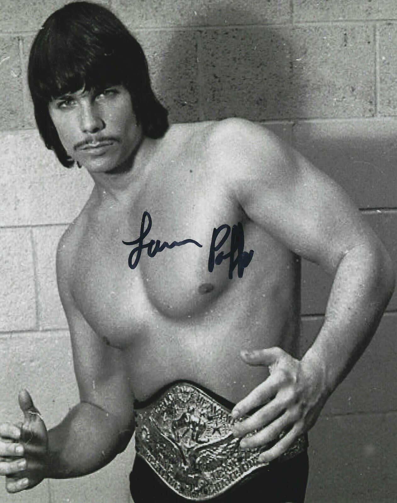 Lanny Poffo, black and white photo, wrestler Stanley 'Stan' Poff, HD Phone Wallpaper