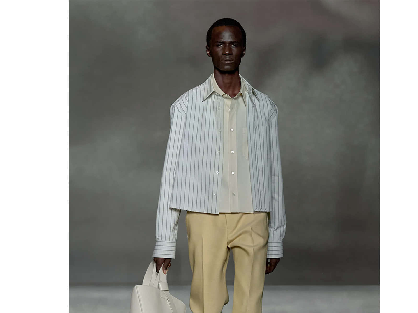 Lanvin, white stripes coat, striped shirt, HD Desktop Wallpaper