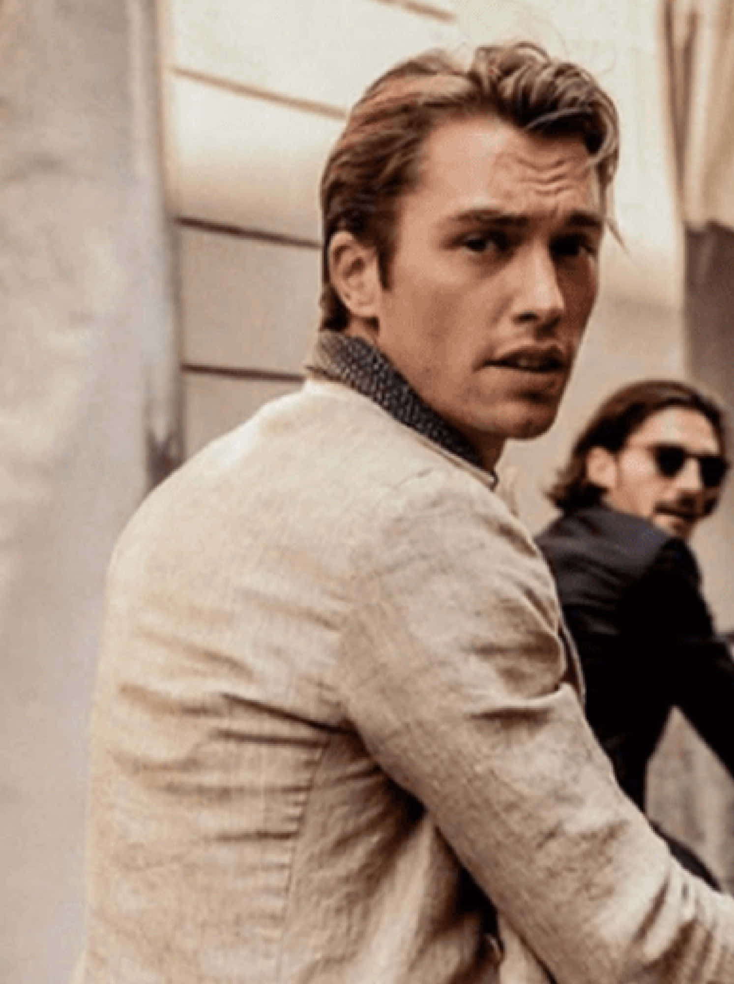 Lanvin, Fine Model, beige linen jacket, Full HD Phone Wallpaper