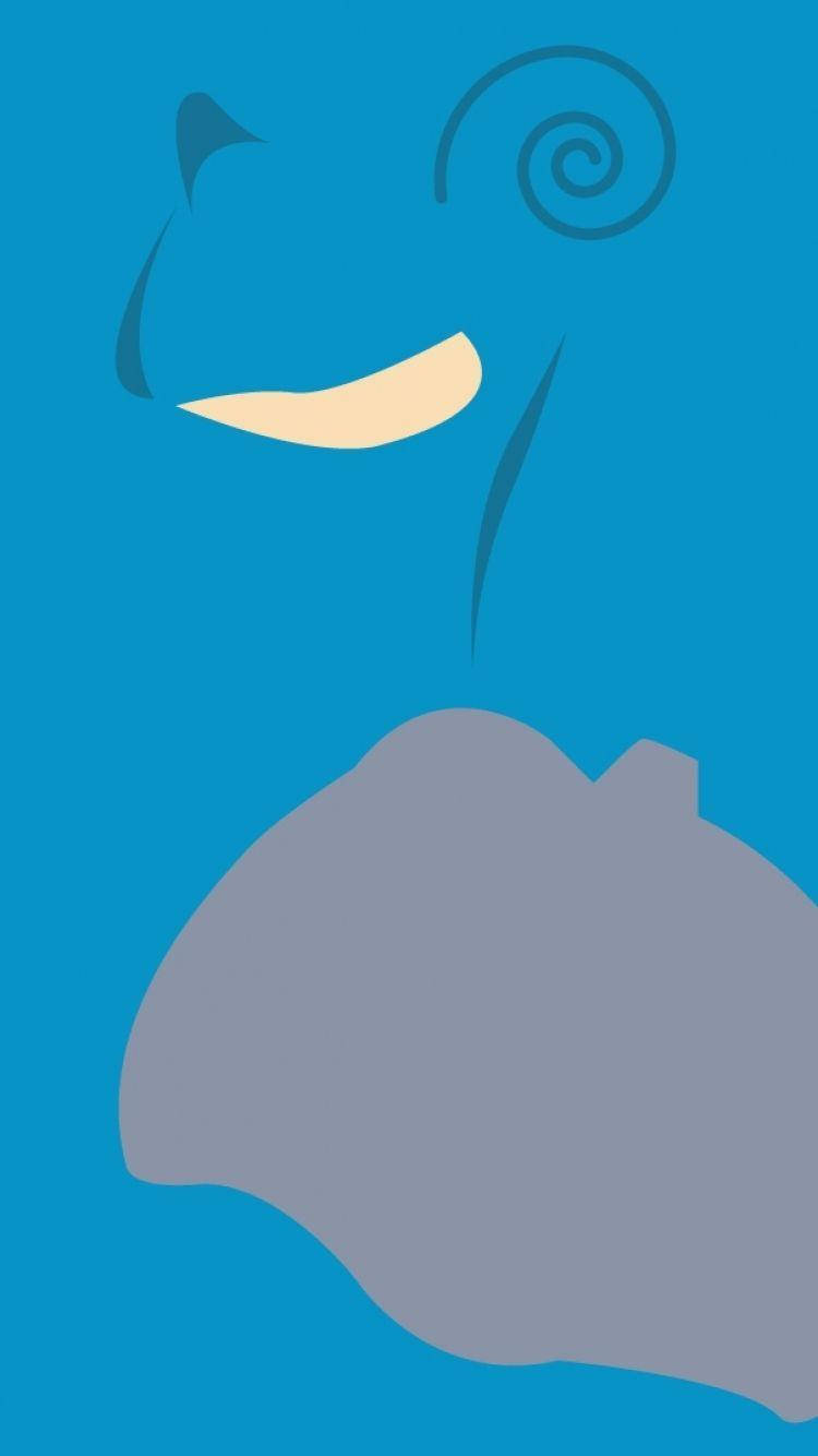 Lapras, blue, minimalist, HD Phone Wallpaper