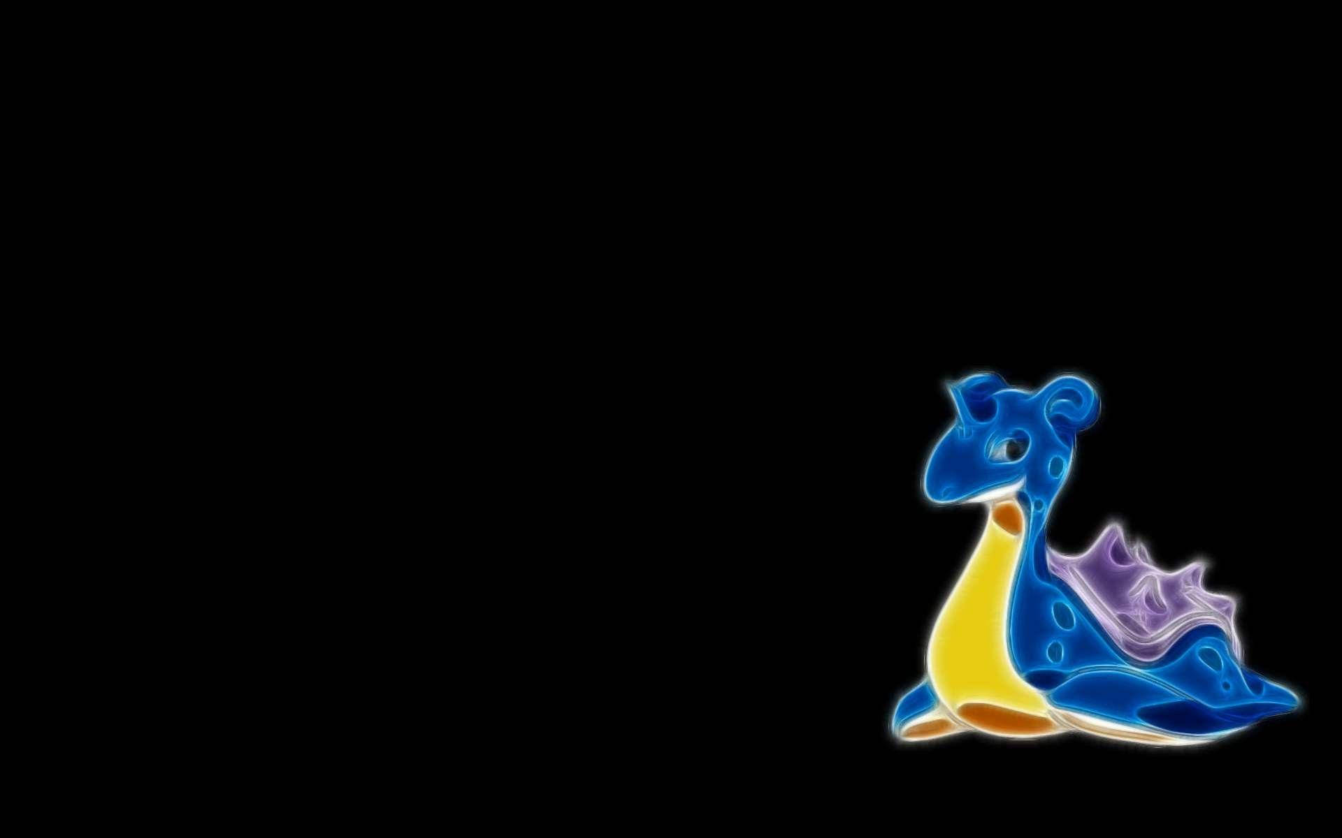Lapras, glowing blue, yellow, Full HD Desktop Wallpaper