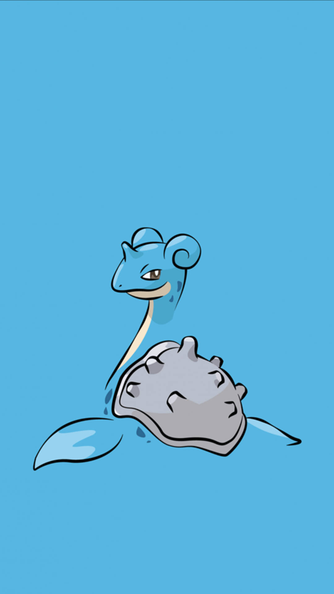 Lapras, blue, cartoon-style, Full HD Phone Wallpaper