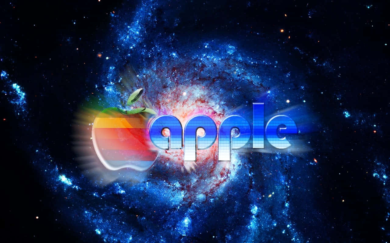 Apple laptop, macOS, rainbow gradient, HD Desktop Wallpaper