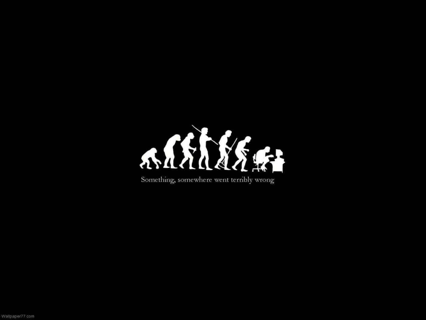 laptop lock screen, black and white, white silhouette, HD Desktop Wallpaper