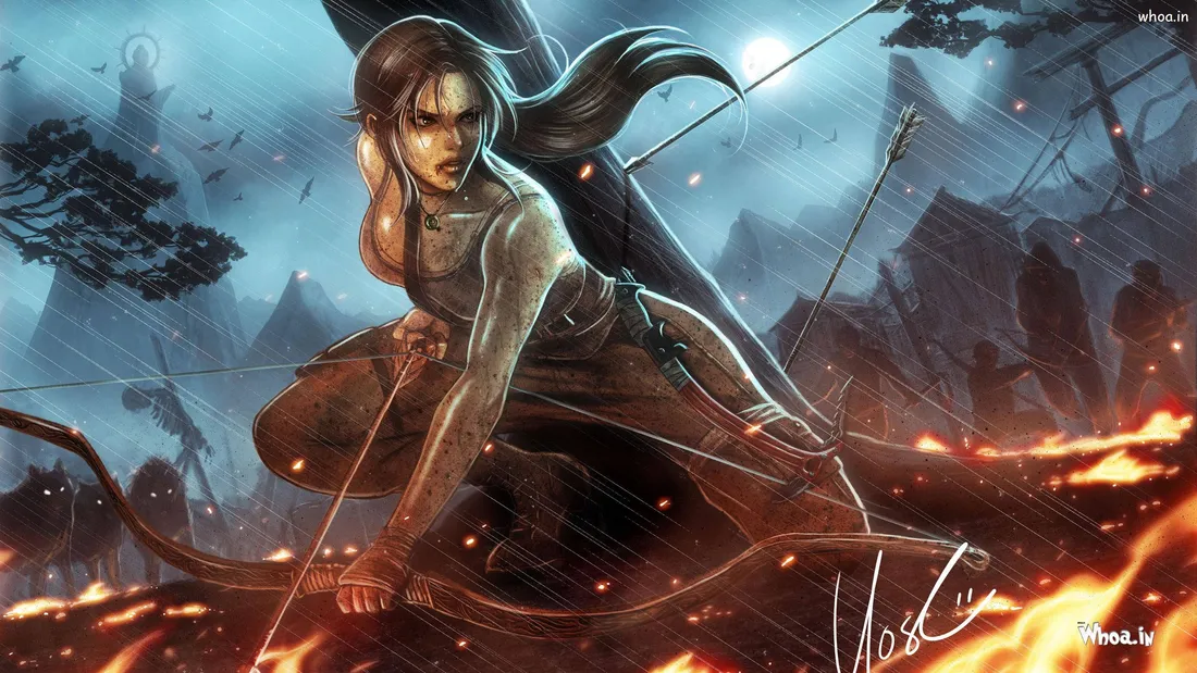 Lara Croft iPhone