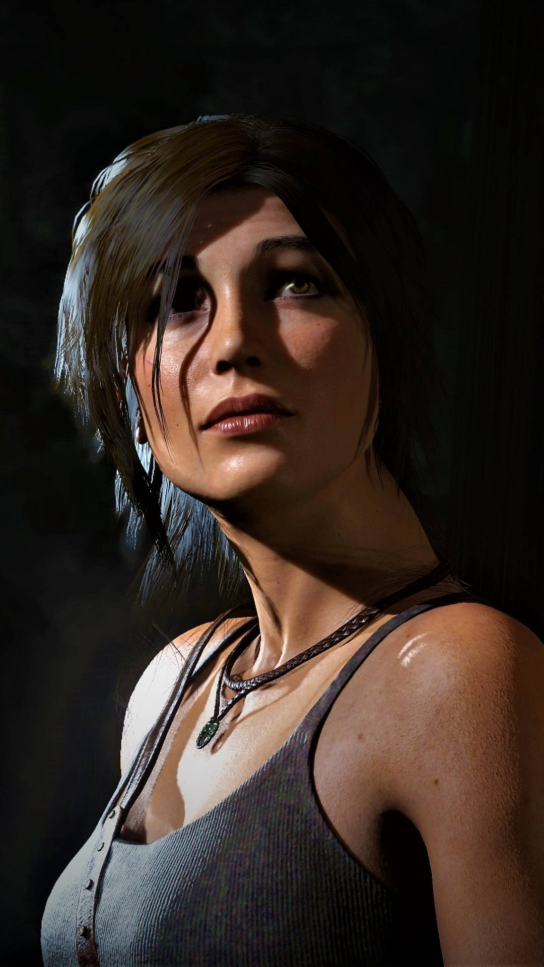 Lara Croft, iPhone, short brown hair, Full HD Phone Wallpaper