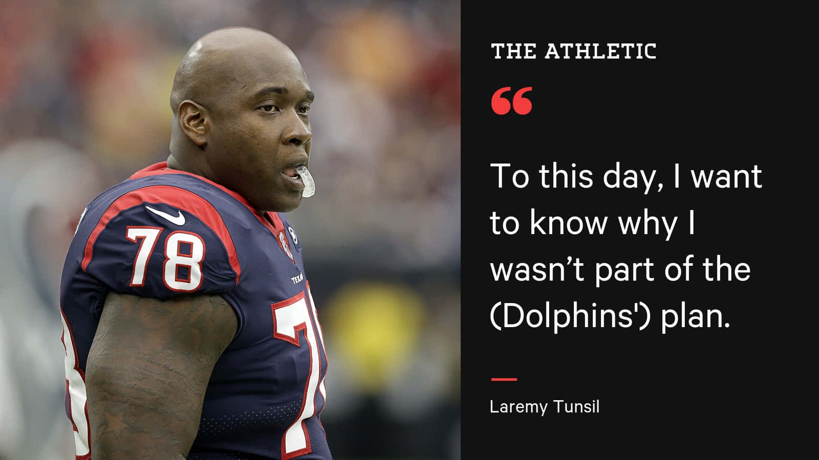 Laremy Tunsil, navy blue jersey, number 78, HD Desktop Wallpaper