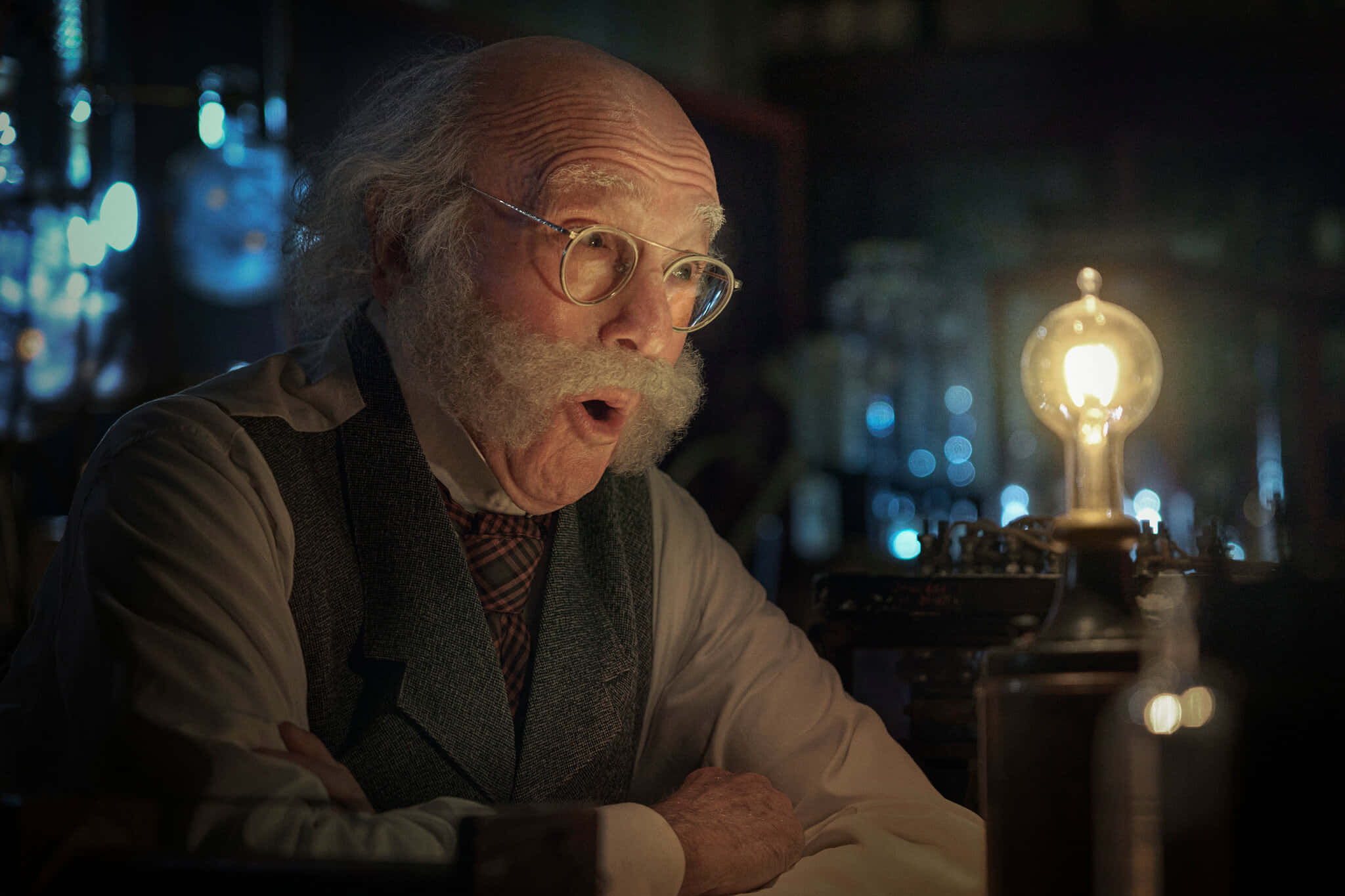 Larry David, white beard, glasses, Full HD Desktop Wallpaper