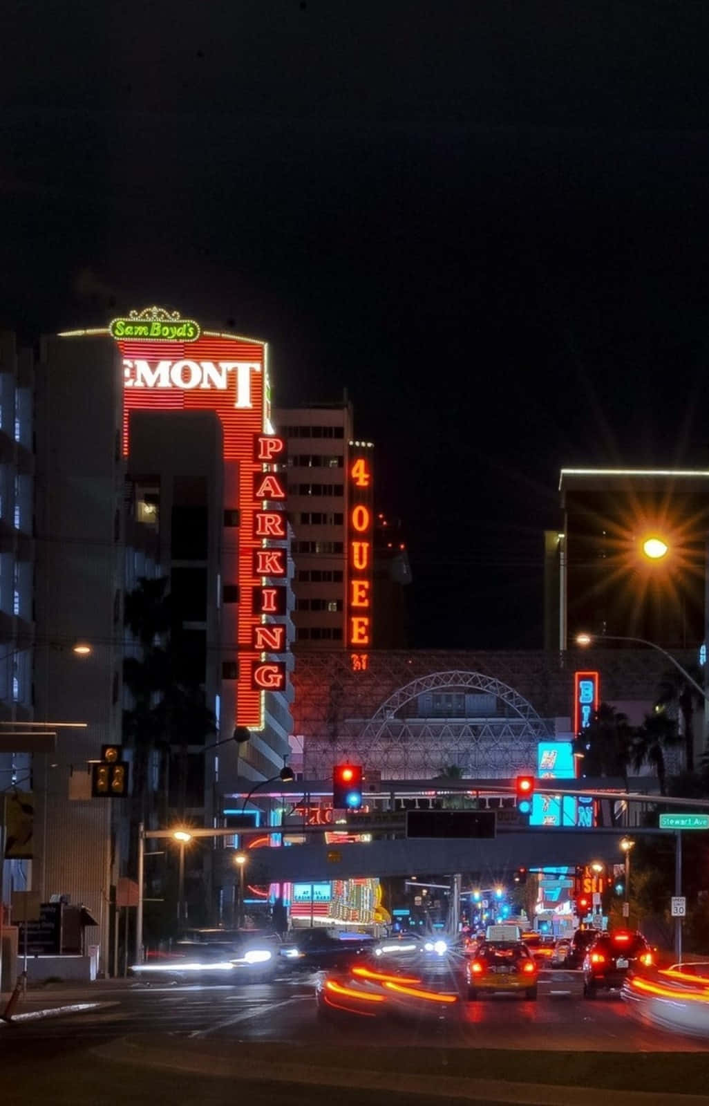 Las Vegas, neon signs, city street, HD Phone Wallpaper