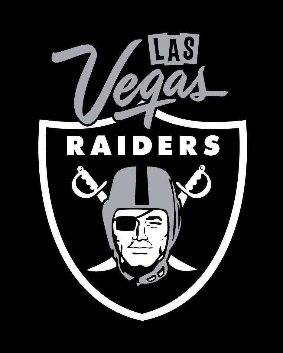 Las Vegas Raiders, classic logo, helmeted warrior, SD Phone Wallpaper