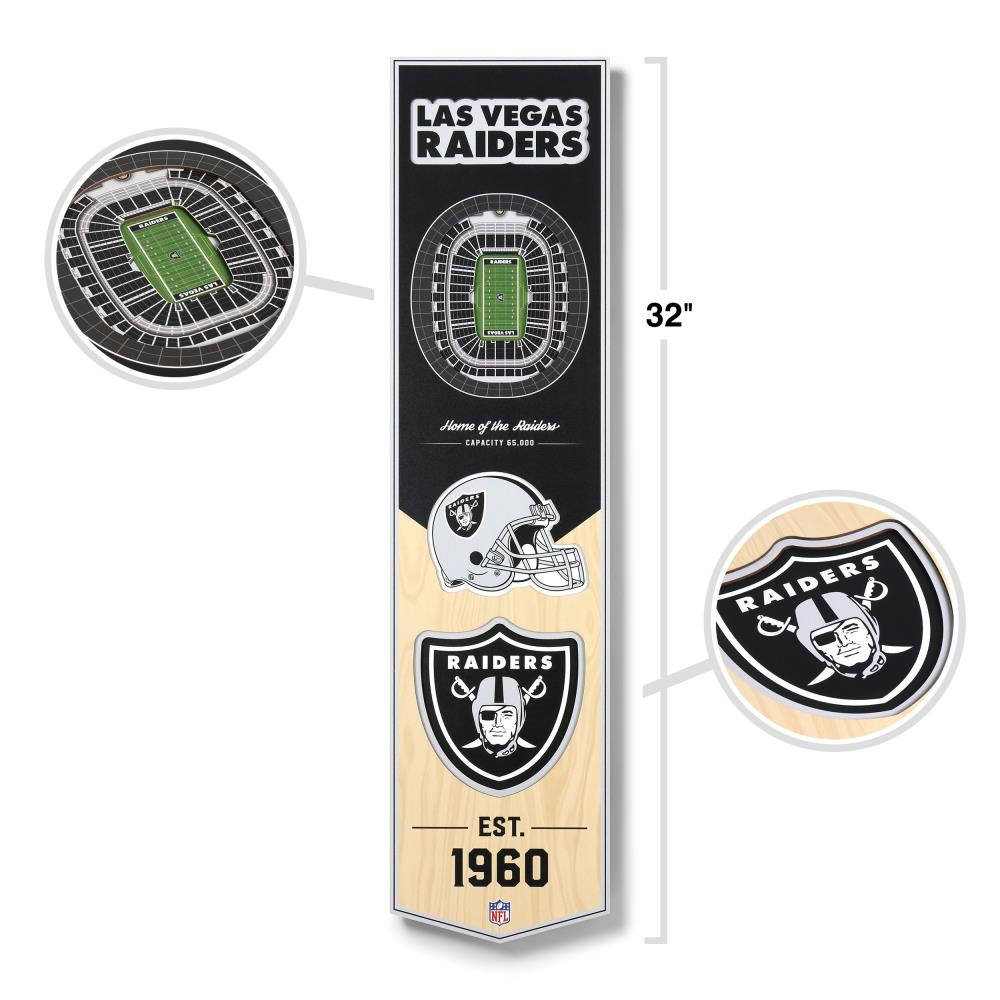 Las Vegas Raiders, 3D Wood Art, stadium view helmet logo, SD Desktop Wallpaper