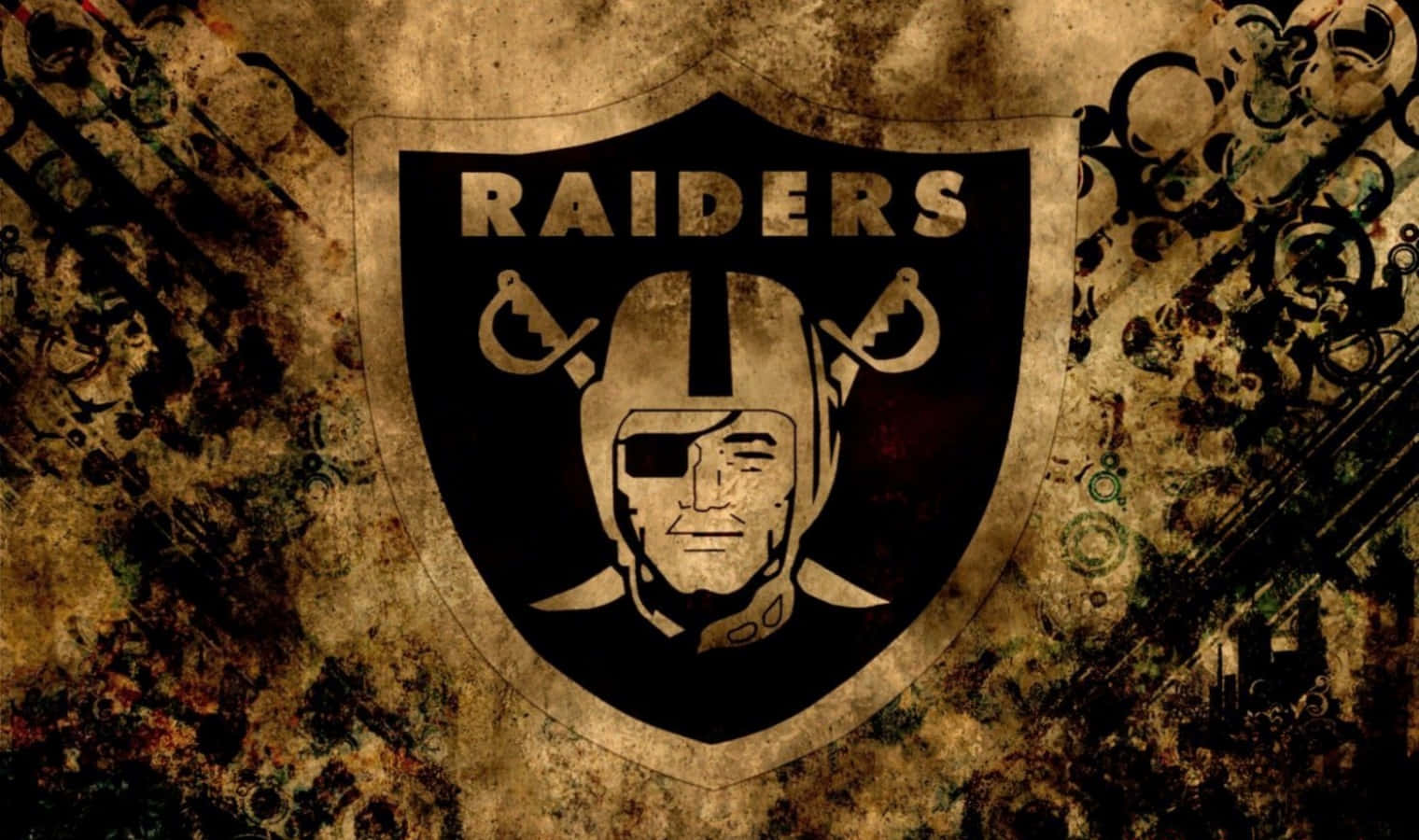 Raiders logo, skull, crossed swords, HD Desktop Wallpaper