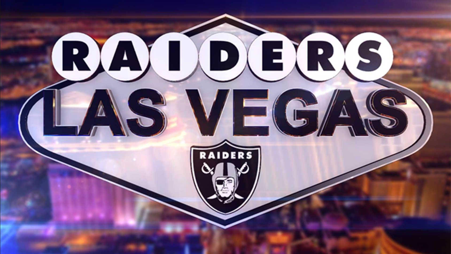 Las Vegas Raiders, 3D, neon lights, Full HD Desktop Wallpaper