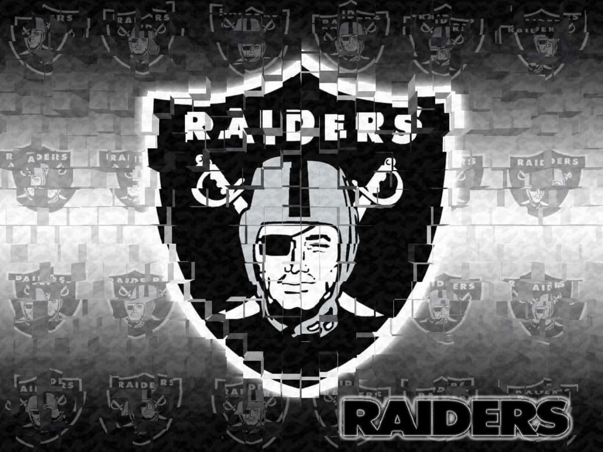 Las Vegas Raiders, Raiders logo, helmeted mascot, SD Desktop Wallpaper