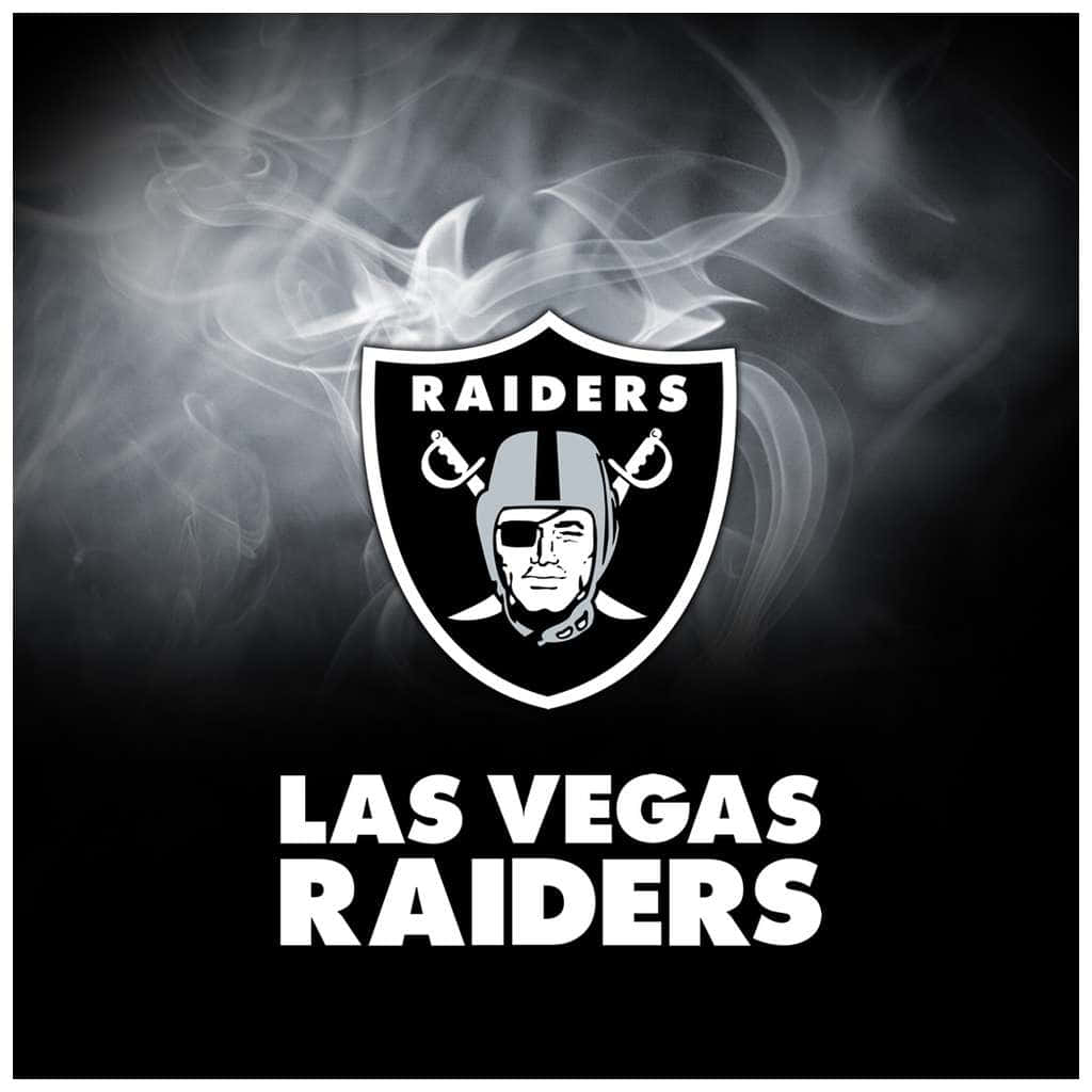 Las Vegas Raiders, logo, swirling smoke, SD Desktop Wallpaper