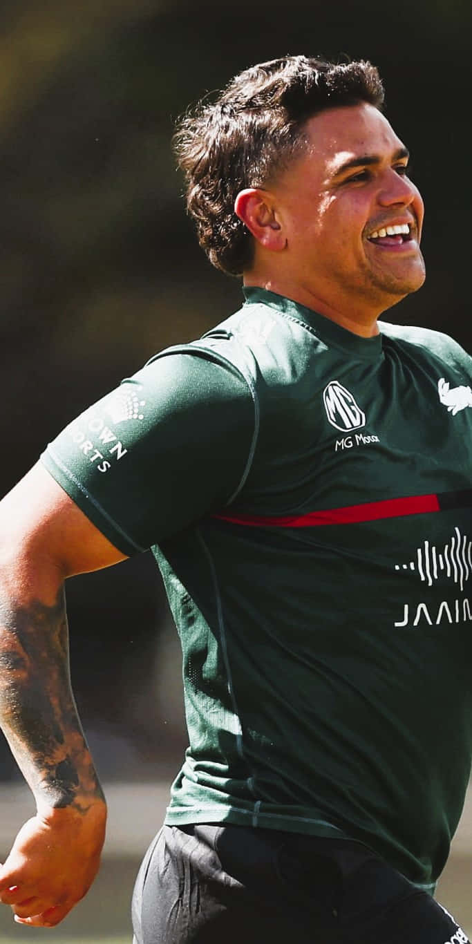 Latrell Mitchell, green training jersey, sunlight, HD Phone Wallpaper