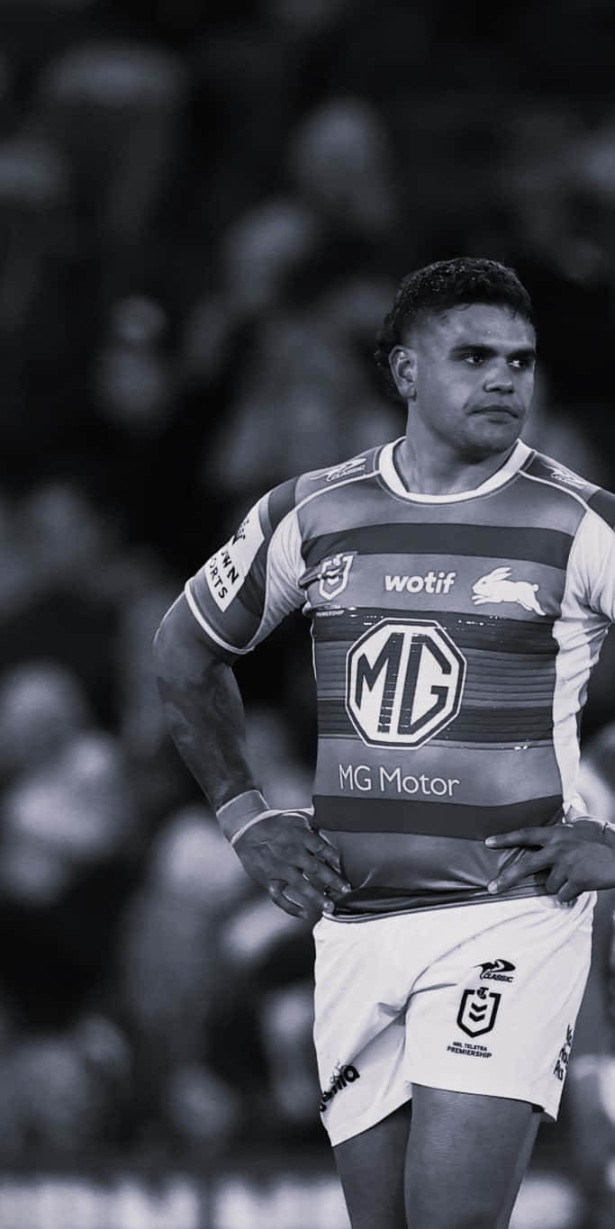 Latrell Mitchell, rugby league player, stadium crowd, HD Phone Wallpaper