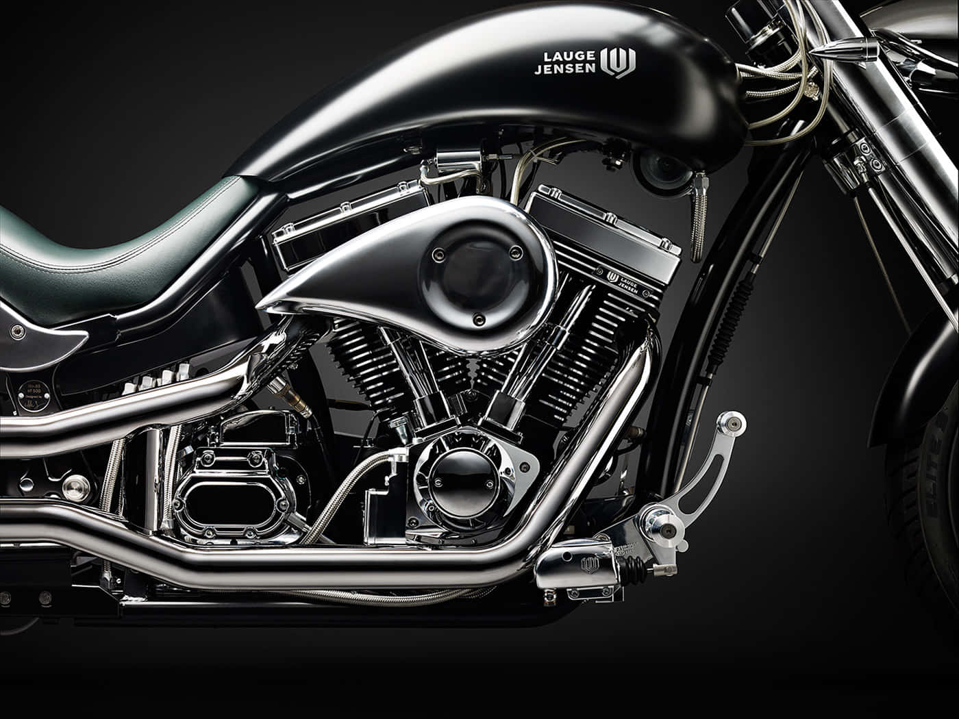 Lauge Jensen, motorcycle, black, HD Desktop Wallpaper