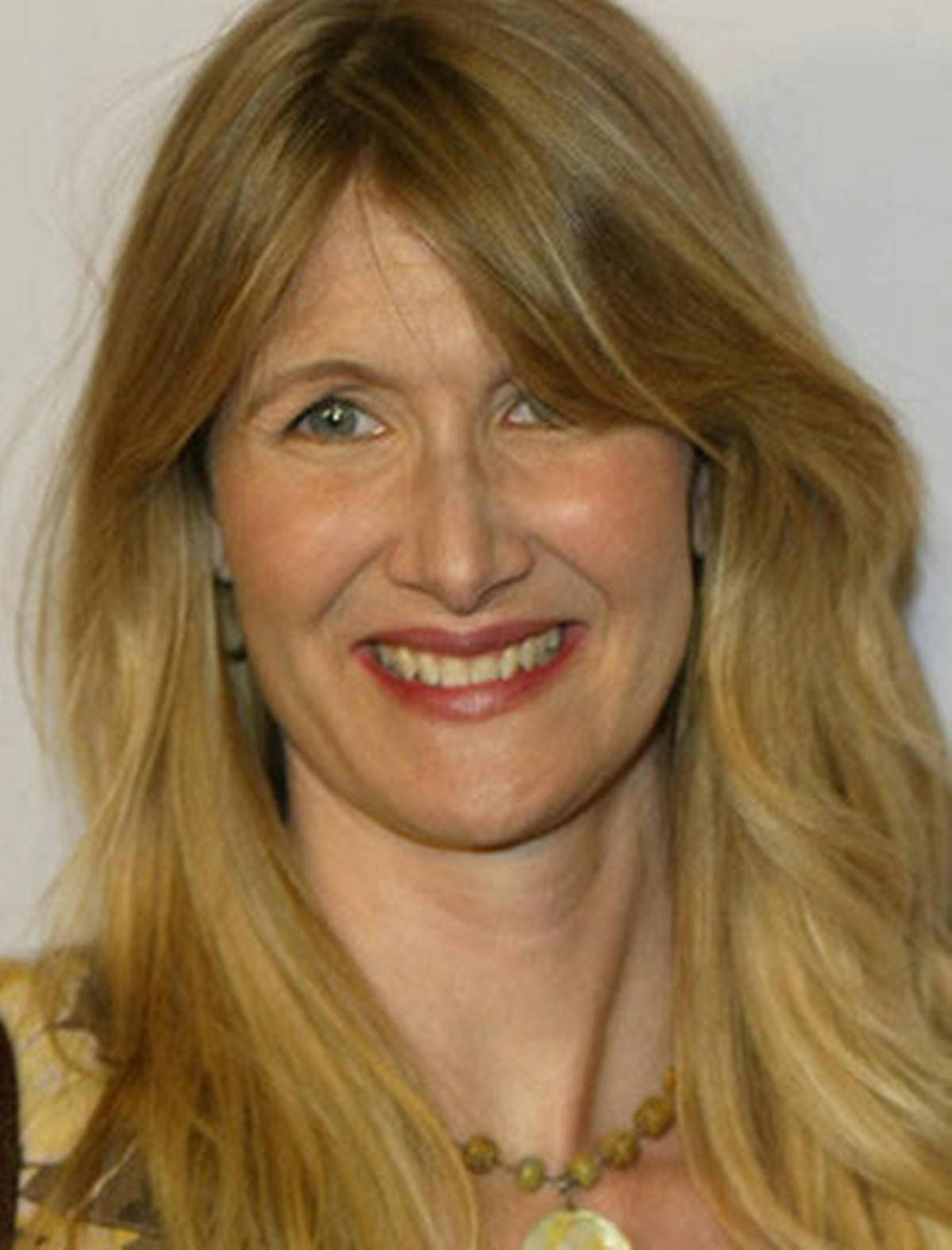 Laura Dern, long blonde hair, beaded necklace, HD Phone Wallpaper