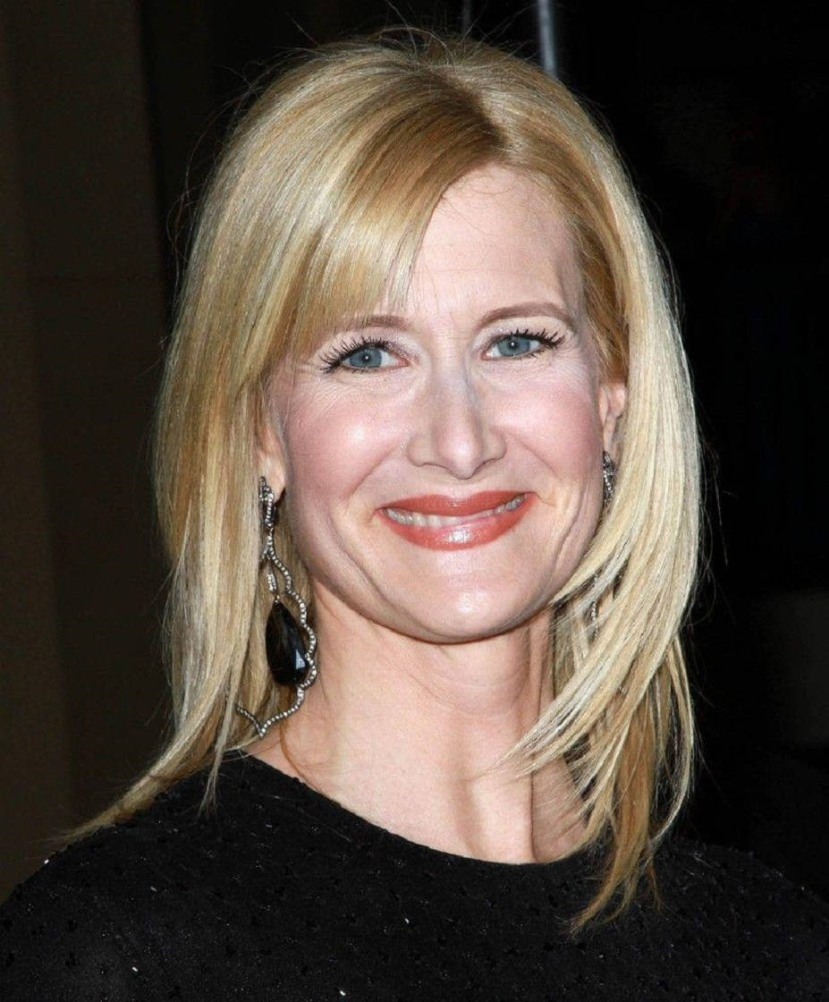 Laura Dern, black dress, blonde, SD Phone Wallpaper