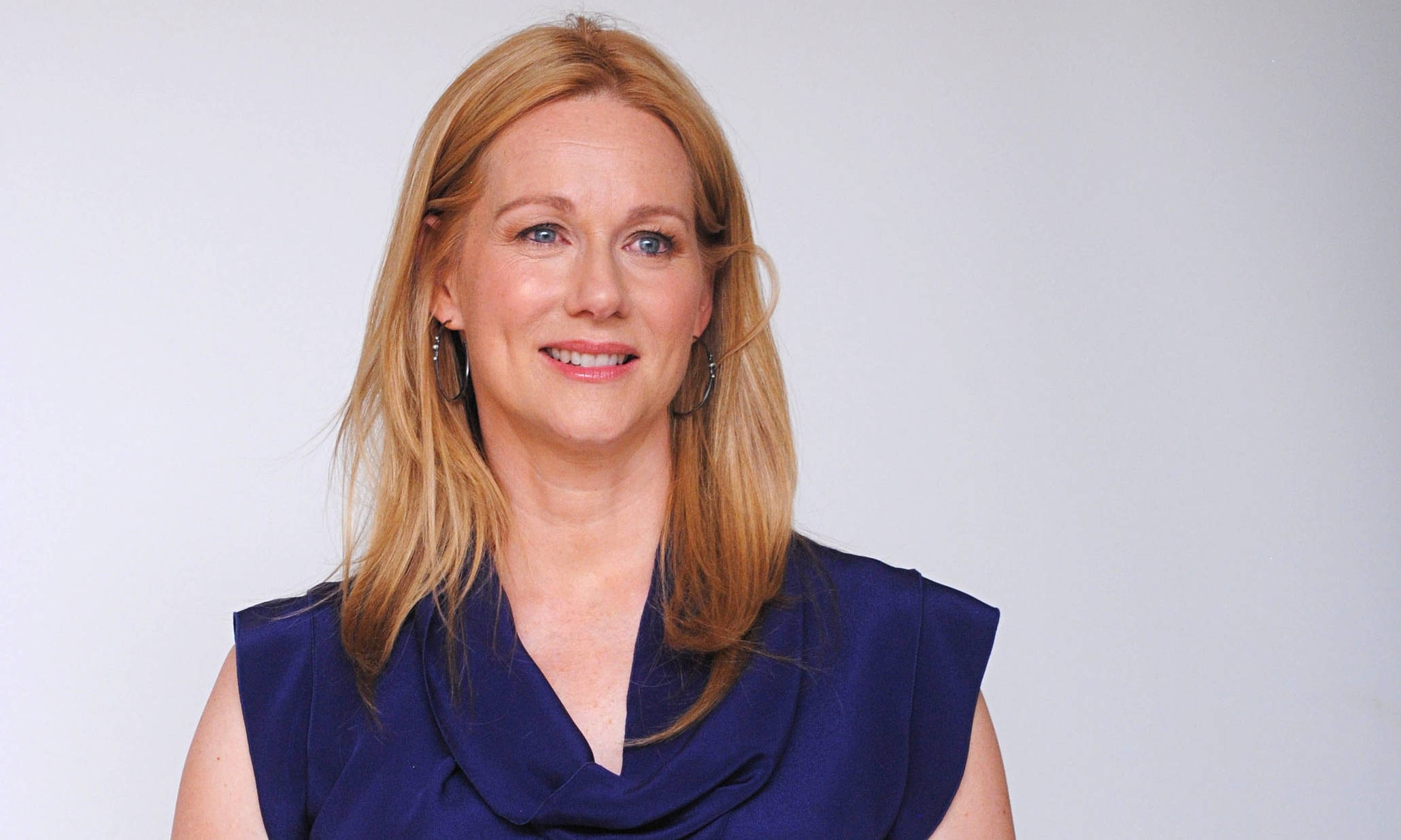 Laura Linney, blonde hair, blue eyes, Full HD Desktop Wallpaper
