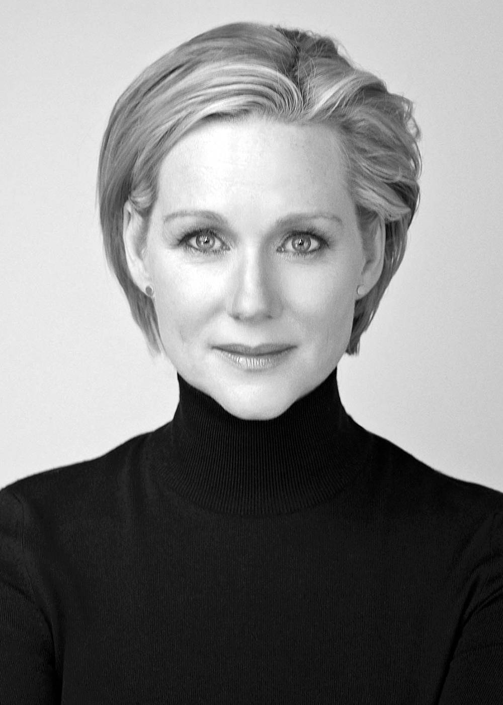 Laura Linney, black turtleneck, short blonde hair, HD Phone Wallpaper