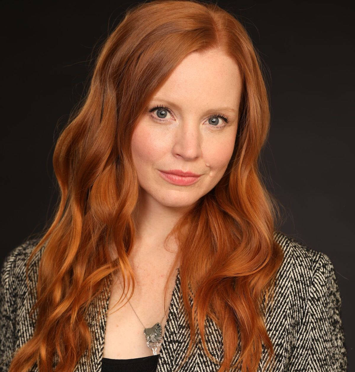 Lauren Ambrose, red hair, blue eyes, SD Phone Wallpaper