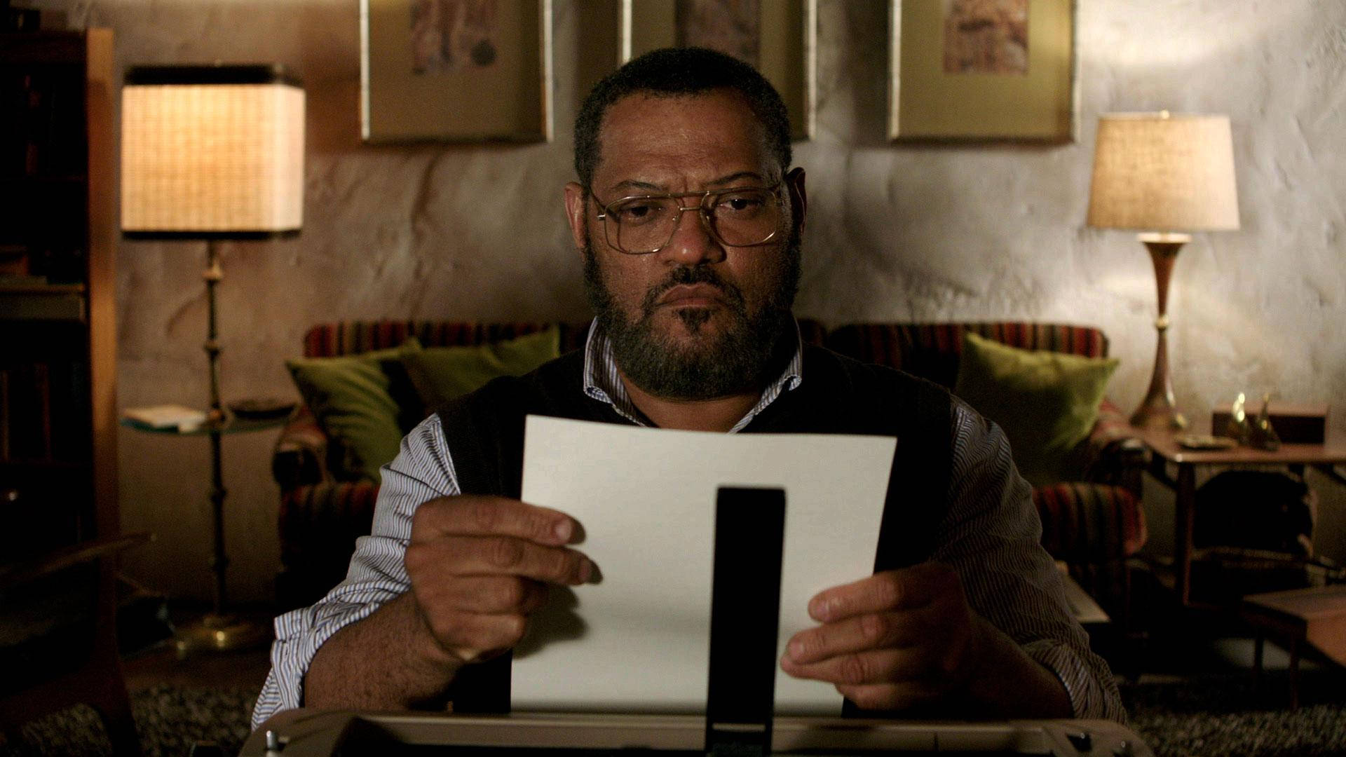 Laurence Fishburne, glasses, beard, Full HD Desktop Wallpaper