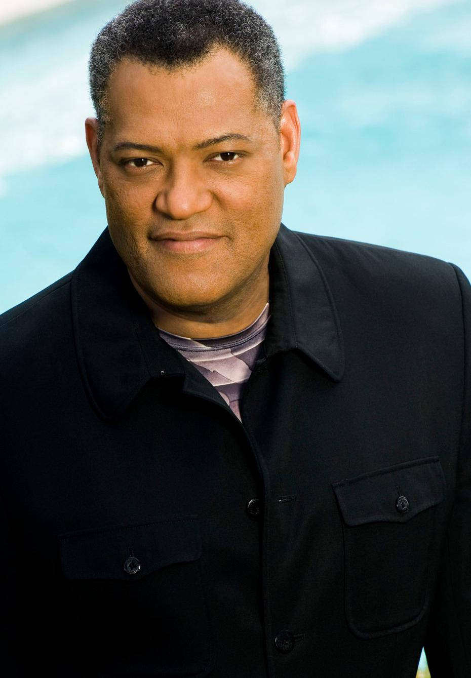 Laurence Fishburne, black jacket, striped shirt, HD Phone Wallpaper