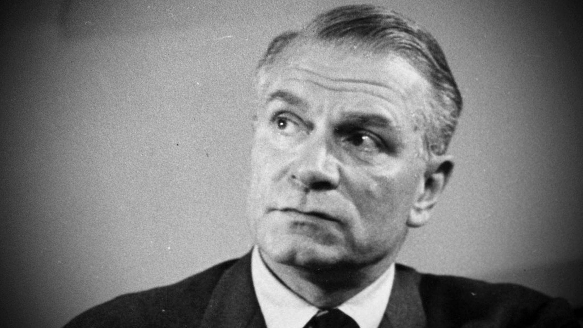 Laurence Olivier, British Actor, black and white portrait, Full HD Desktop Wallpaper