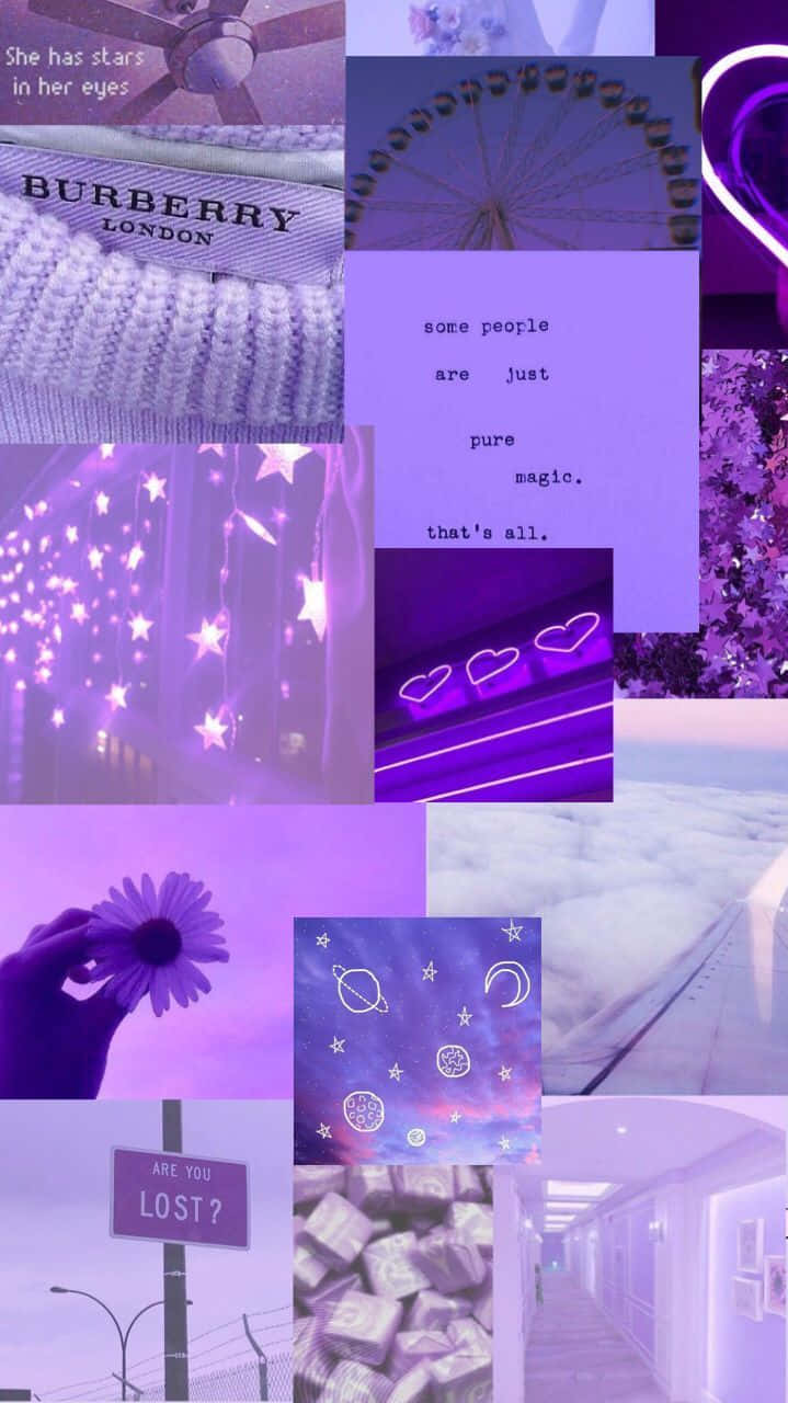 Lavender Purple, Ferris wheel, star lights, HD Phone Wallpaper