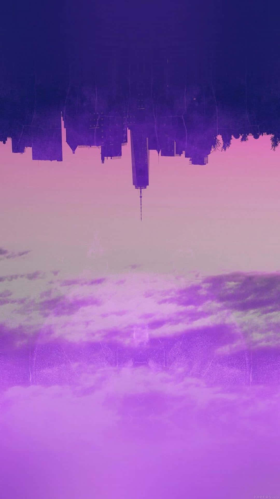 iPhone, lavender aesthetic, upside down, Full HD Phone Wallpaper