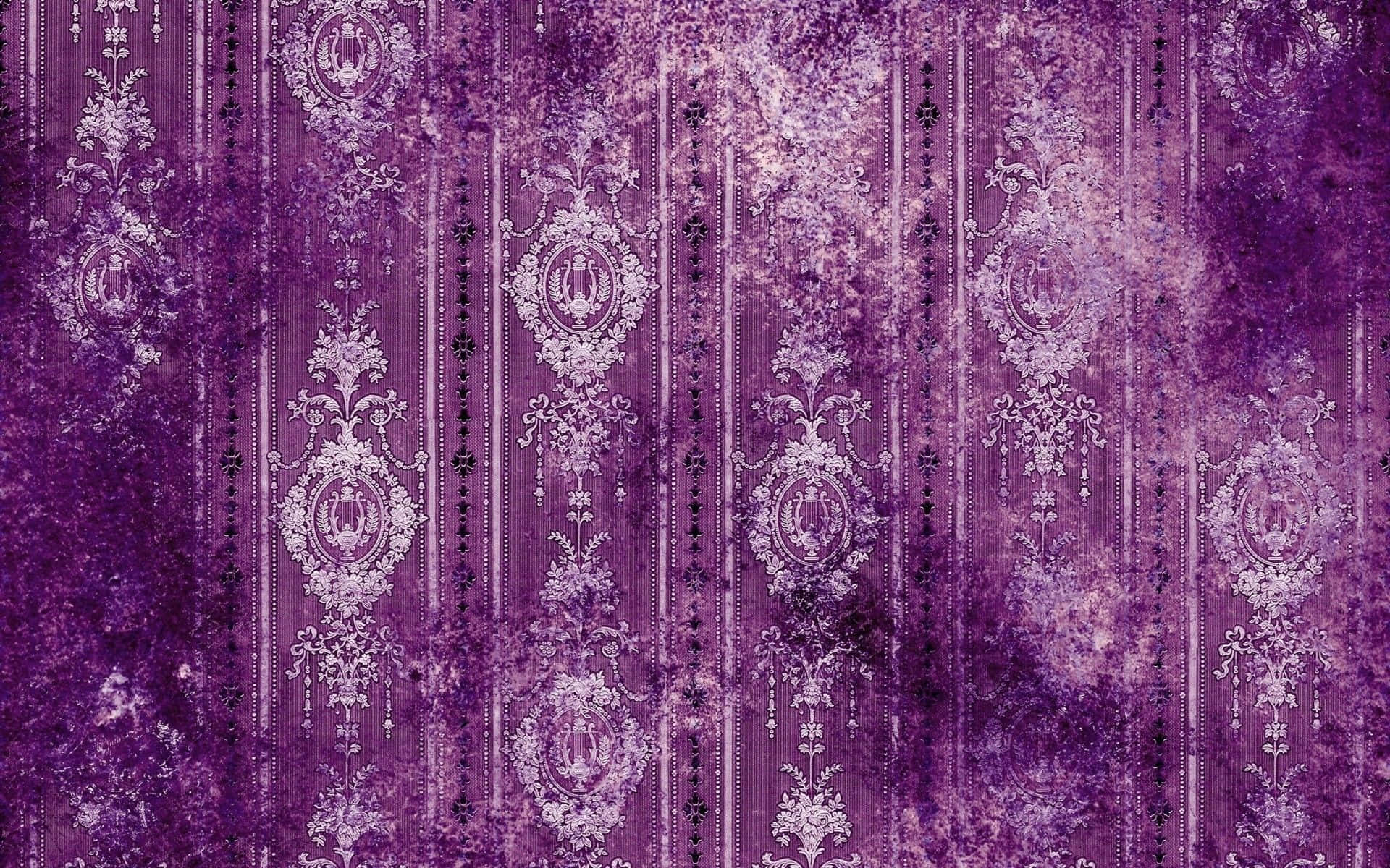purple, white, damask patterns, Full HD Desktop Wallpaper