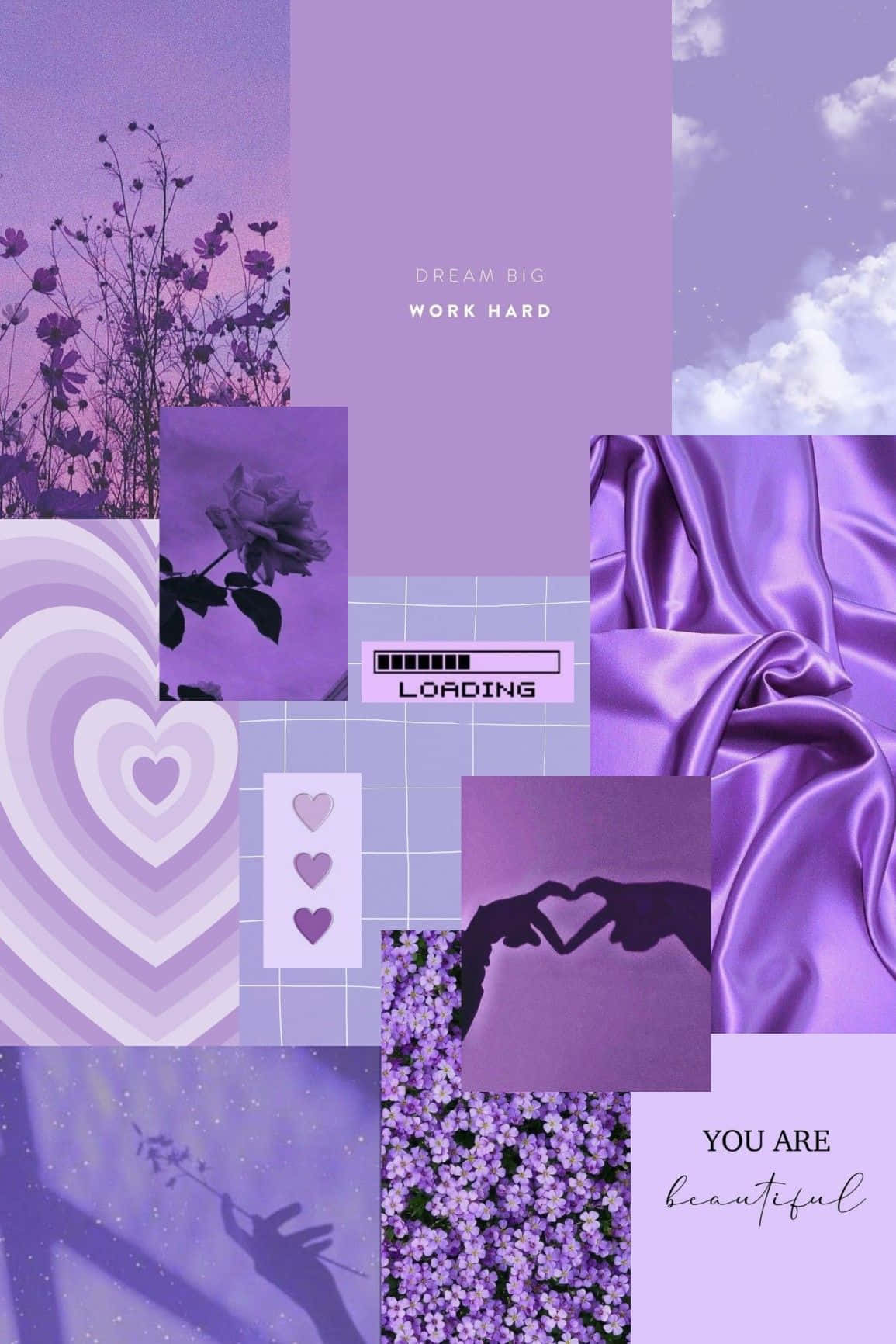 purple aesthetic, pastel aesthetic, flowers, HD Phone Wallpaper